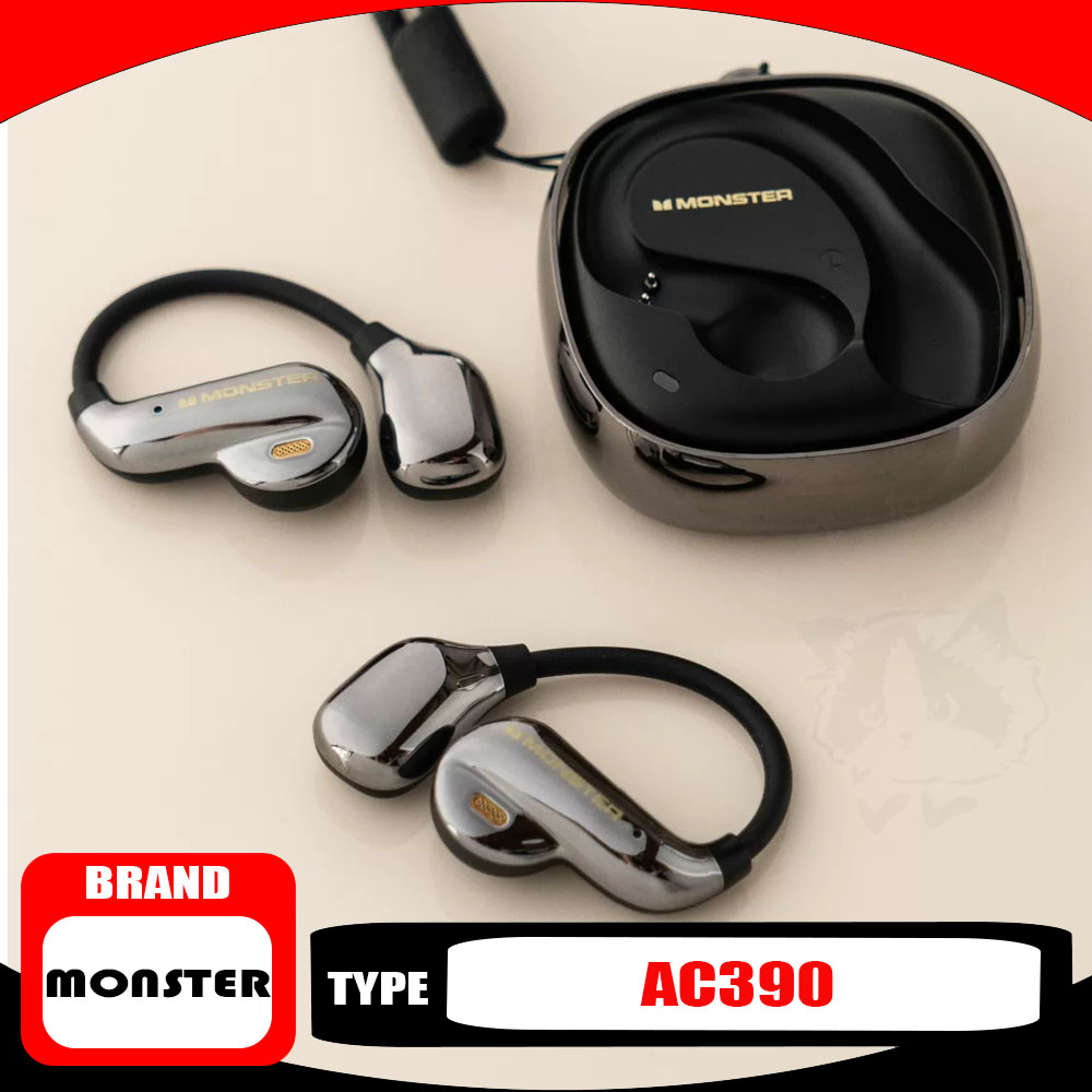 Open Ear Air Conduction Headphones - Monster AC390 – bezprzewodowe słuchawki Bluetooth
