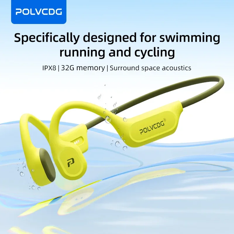 Open Ear Air Conduction Headphones - Słuchawki do pływania z przewodnictwem kostnym