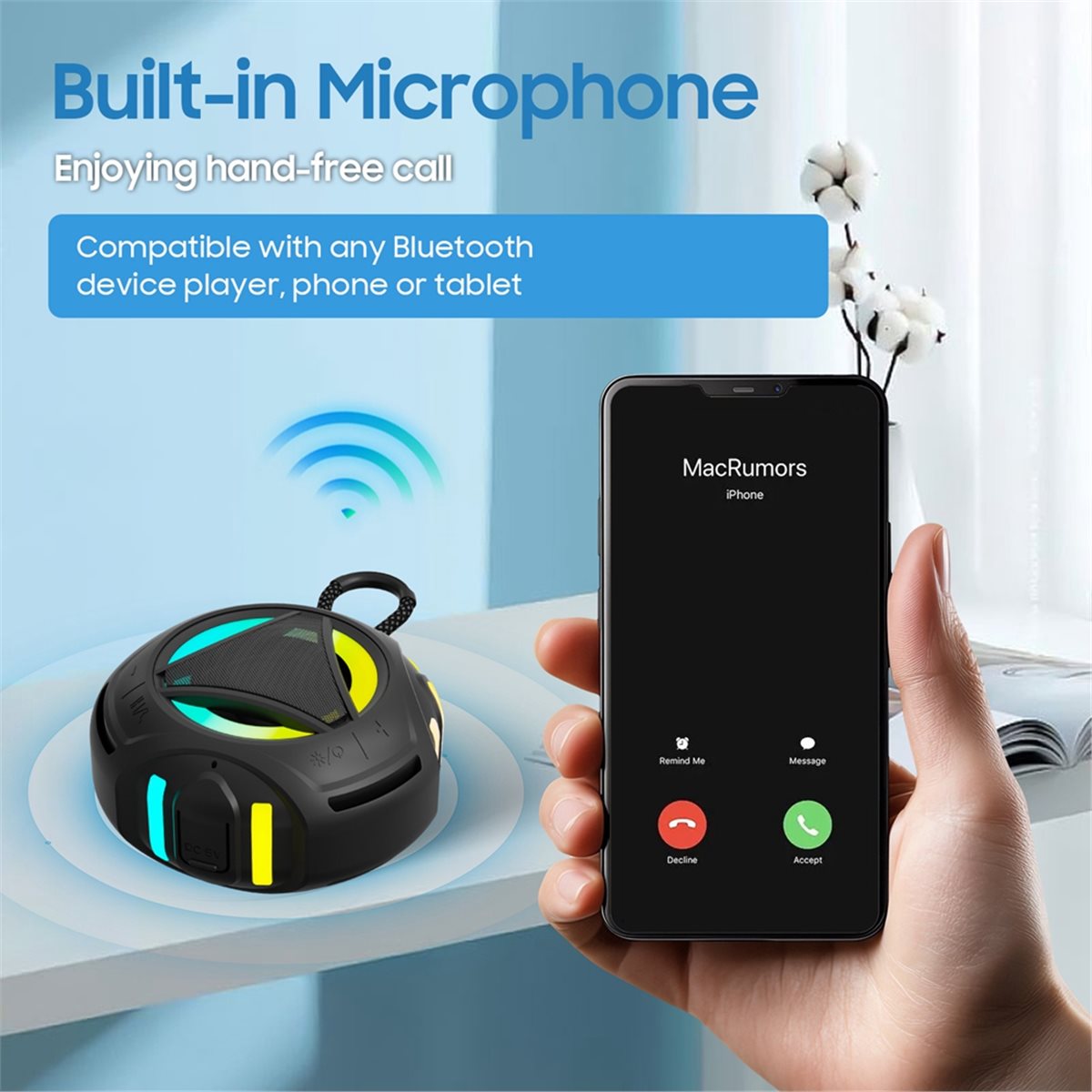 Portable Bluetooth Speaker Waterproof Ipx7 - Mini głośnik Bluetooth do prysznica ze