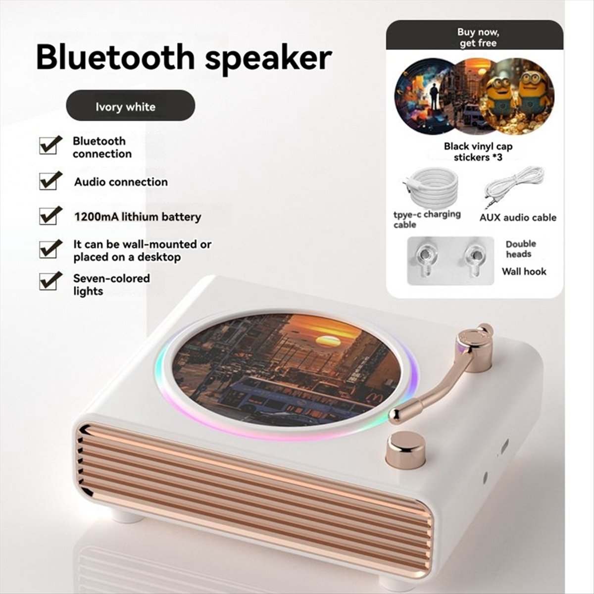X07A Przenośny Retro Biały Gło – Speakers recenzja i cena