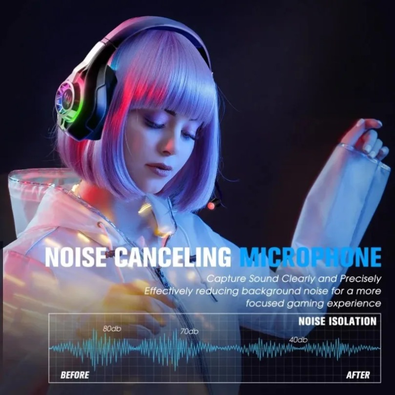 Bezprzewodowy zestaw słuchawko – Gaming Headset With Mic Rgb recenzja i cena
