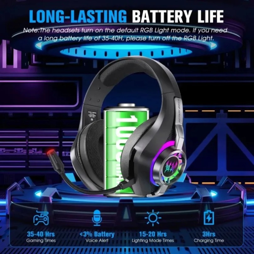 Bezprzewodowy zestaw słuchawko – Gaming Headset With Mic Rgb recenzja i cena
