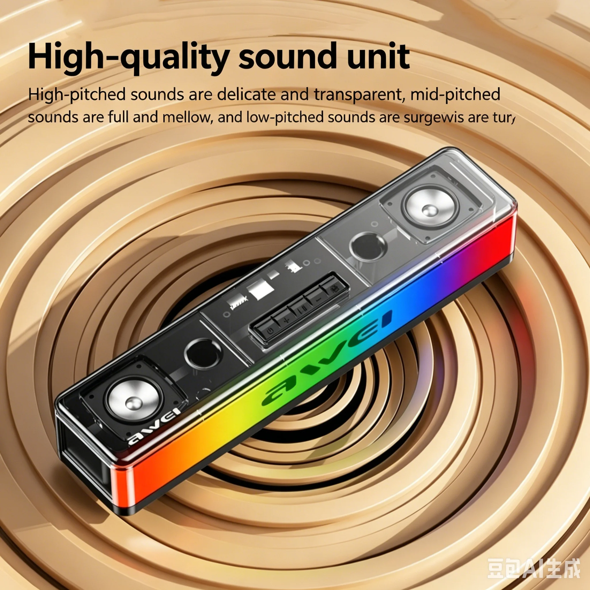 Głośniki Bluetooth RGB Soundba – Rgb Computer Soundbar For Pc recenzja i cena