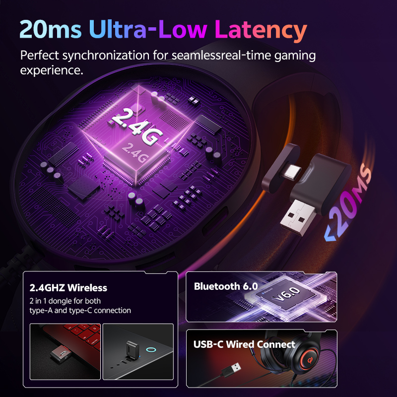 Słuchawki gamingowe QCY Heroad – Gaming Headset With Mic Rgb recenzja i cena