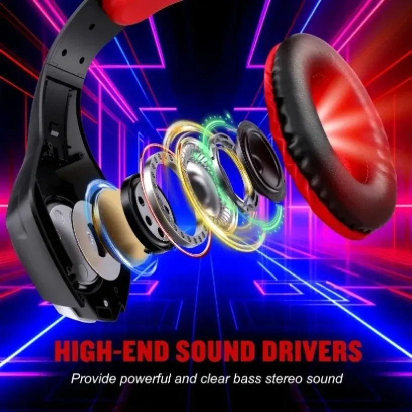 Słuchawki gamingowe LED z mikr – Gaming Headset With Mic Rgb recenzja i cena