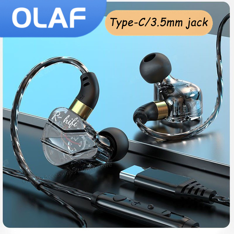 OLAF Gaming Headset Przewodowe – Type C Wired Earphones With Mic recenzja i cena