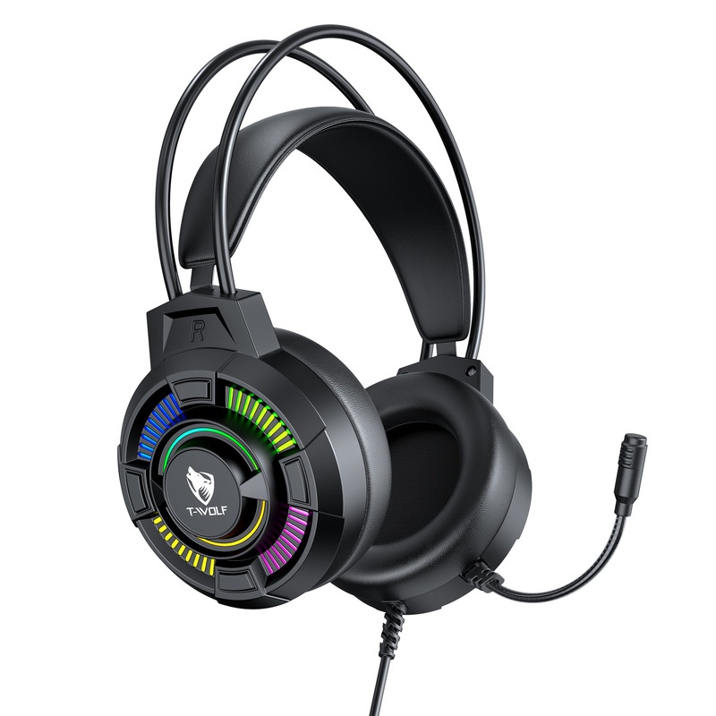Słuchawki gamingowe T-Wolf H14 – Gaming Headset With Mic Rgb recenzja i cena