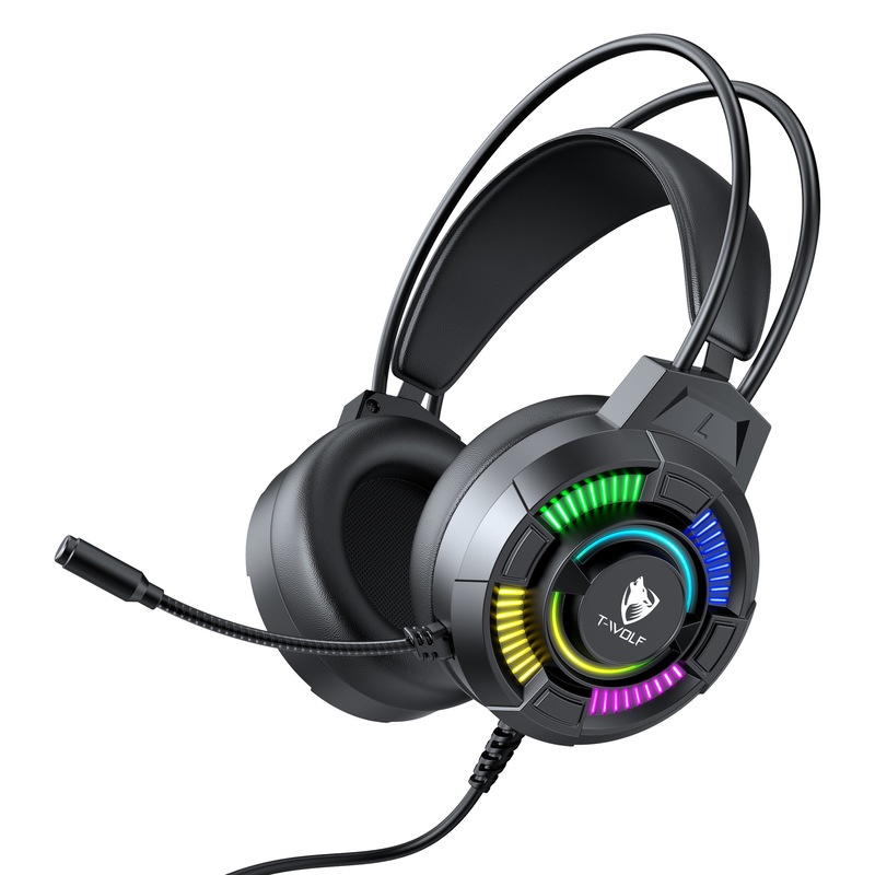 Słuchawki gamingowe T-Wolf H14 – Gaming Headset With Mic Rgb recenzja i cena